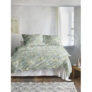 IRISETTE Bettwäsche Tokio 8537 jade 1 Bettbezug 135 x 200 cm - grün - BL 135x200 cm