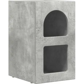 Nachttisch Beton Grau 29,5 x 33,5 x 50 cm Holzwerkstoff - Grau