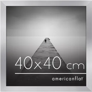 Americanflat Bilderrahmen Silber 40x40 cm 2er Set