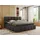 Boxspringbett Doppelbett NIRA mit dekorativem Kopfteil Multipocket-Matratze und Topper Polsterbett mit Bettkästen 140 x 200 H3 Grau