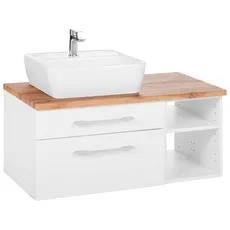 Bild Waschbeckenunterschrank »Davos«, Badmöbel, Waschtisch inkl. Waschbecken, Breite 90 cm, weiß