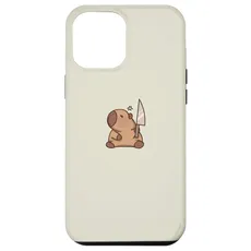 Hülle für iPhone 12 Pro Max Süße Capybara mit Messer