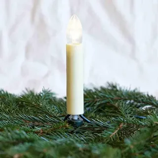 rotpfeil LED-Lichterkette Kerze 18 m Weiß