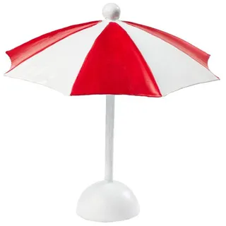 HobbyFun Sonnenschirm ca. 10 x 10 cm Rot-Weiß