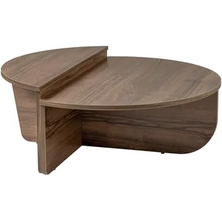 Moderner rustikaler Couchtisch, Walnuss, 90 x 85 x 60 | aus 100% melaminbeschichteter Spanplatte, Stärke: 18 mm | perfekt für modernes Homeoffice & Arbeitszimmer, Elegantes & funktionales Design