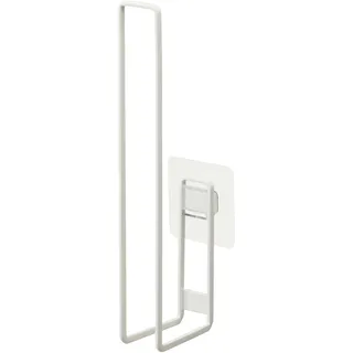 Yamazaki 5989 Tower Film Hook Toilet Paper Holder, White, Steel/Silicone FILMHOOK : Polycarbonate/PET/Polyurethane, 3.7 x 7.3 x 25 cm