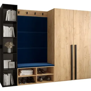 Garderobe MIRO Set 4 mit gepolsterten Paneelen Industrial Design
