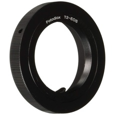 Fotodiox Lens Mount Adapter Compatible with T-Mount (T/T-2) Screw Mount SLR Lens on Canon EOS (EF, EF-S) Mount D/SLR Camera Body - with Gen10 Focus Confirmation Chip