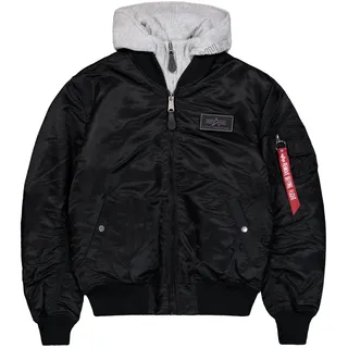 Alpha Industries Ma-1 D-tec Bomberjacke schwarz/grau, Größe XL