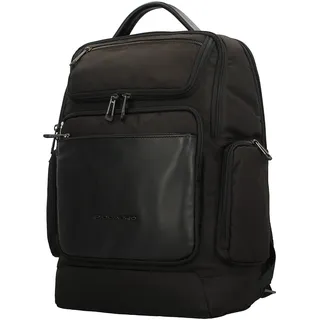 Piquadro S115 Rucksack Leder 43 cm Schwarz