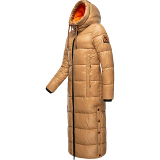 Steppmantel NAVAHOO "Steppmantel Schmuseengel", Damen, Gr. M, braun (camel), Obermaterial: 100% Nylon NY.  Obermaterial: Futter: 100% Polyester PES. 100% Polyester PES., Mäntel Steppmantel
