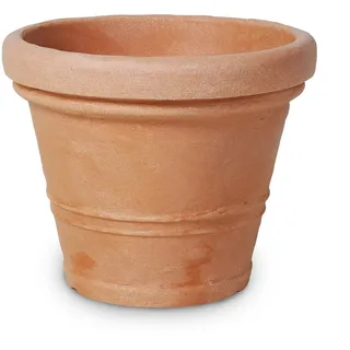 HEM Living Pflanzkübel Kunststoff Tuscan in Terracotta Optik, Blumentopf Konisch, Frostsicher & Bruchsicher – für Innen & Außen, Pflanztopf UV beständig (Ø 55 cm)