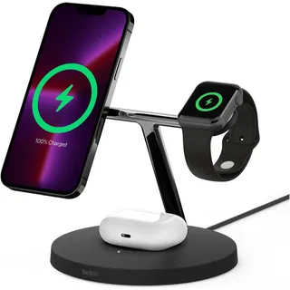 Belkin WIZ017vfBK, Drinnen, AC, Kabelloses Aufladen, Schwarz