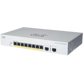 Cisco Systems Business CBS220-8T-E-2G Smart Switch | 8 GE-Ports | 2x1G Small Form-Factor Pluggable (SFP) | 3 Jahre eingeschränkte Hardwaregarantie (CBS220-8T-E-2G-EU)