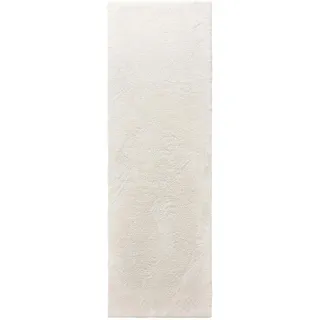 benuta Hochflorteppich Melvin waschbar 70/200 cm , Creme , Kunststoff , Uni , Rechteckig , 70x200 cm , Oeko-Tex® Standard 100 , für Fußbodenheizung geeignet, in verschiedenen Größen erhältlich, waschbar, pflegeleicht , Teppiche und Böden, Teppiche, Teppichläufer, Läufer