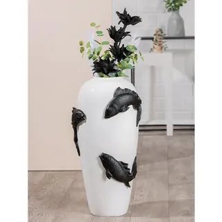 Casablanca by Gilde Bodenvase »Vase "Koi"«, weiß
