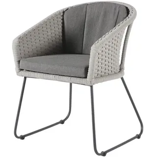 Diamond Garden Rhodos Stuhl Edelstahl/Rope inkl. Sitz- und Rückenkissen