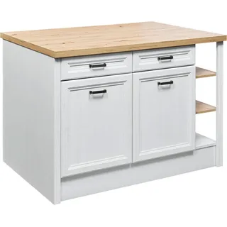 P & B Kücheninsel , Pinienfarben, Eiche Artisan , Holzwerkstoff , 2 Schublade(n) Schubladen , nur wie online abgebildet bestellbar , 130x91.5x90 cm , Made in Eu , Küchen, Küchenzeilen & Küchenblöcke, Küchenzeilen