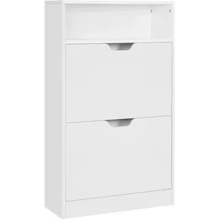 Boxxx Schuhkipper , Weiß , Holzwerkstoff , 60x102x24 cm , stehend , Kleinmöbel