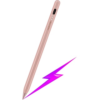 Hommie Stift 2. Gen Magnetisch für iPad Stylus für iPad 2018-2023 mit 3 LED Neigungserkennung, Palm Rejection, Pencil für iPad 10/9/8/7/6, iPad Air 5/4, iPad Pro 11" 4/3/2/1, iPad Pro 12,9" 6/5/4/3