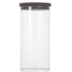 Sagaform Nature Vorratsbehälter aus Glas mit Korkdeckel und einem Volumen von 1,5L, 10x22,5cm, 5018337