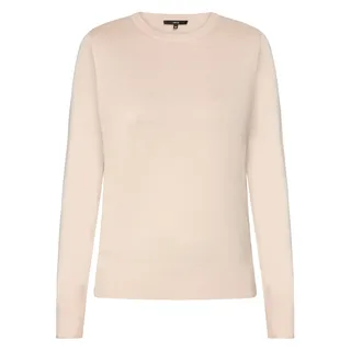 Zero Rundhalspullover "Feinstrickpullover mit Stehkragen", schwarz cream melange