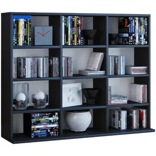 VCM Megosa Mini Bücherregal 102,1 x 23 x 83 cm Schwarz