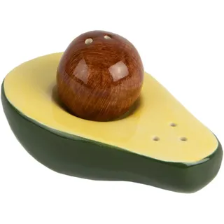 Fisura - Original Salz- und Pfefferstreuer Salz- und Pfefferset für den Tisch in Form eines Kaktus. Satz Salz- und Pfefferstreuer aus Keramik. (Avocado, grün)