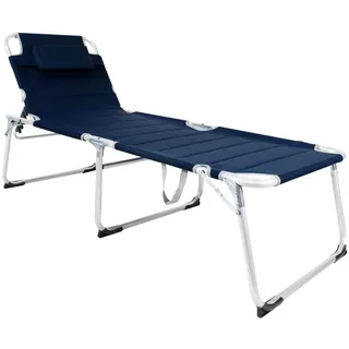 LINDER EXCLUSIV XXL Sonnenliege 200 x 70 x 45 cm Dunkelblau