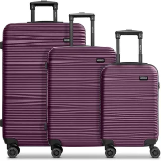 REDOLZ Essentials 16 Trolley-Set 3-teilig Burgundy weinrot 55cm - bordeaux