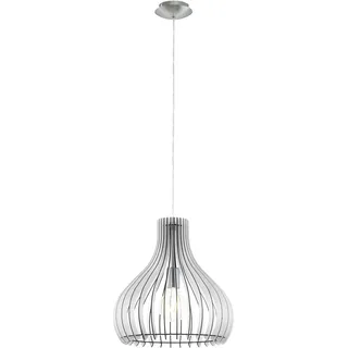 EGLO Tindori 1-flg. 38 cm oval weiß Holz, Metall