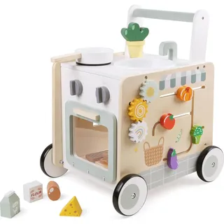 Bayer Chic 2000 CHIC2000 Lauflernwagen "Activity-Walker, Holz-Spielküche", bunt,