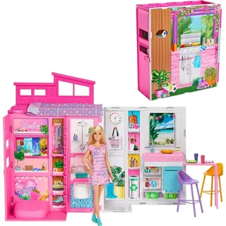 Barbie Puppenhaus-Puppe Klappbares Puppenhaus mehrfarbig