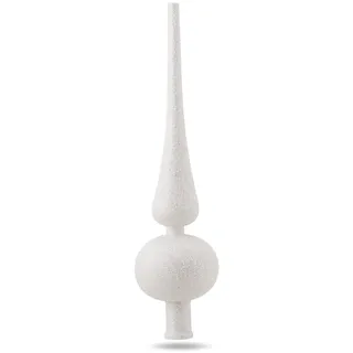 Spitze weiß Christbaumspitze Baumspitze Spitze Aufstecker für Tannenbaum Tannenbaumspitze Weihnachtsbaum Weihnachten (Spitze-Weiss)