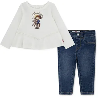 Levi ́s ® Kids Western Langarm-set - Gardenia - 3 Jahre