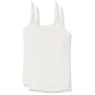 Amazon Essentials Damen Umstands-Camisole Stillfreundlich, 2er-Pack, Weiß, Small