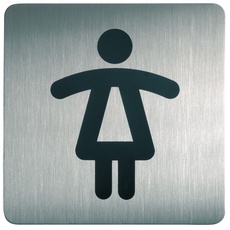Bild von Piktogramm "WC Damen" quadratisch 15,0 x 15,0 cm