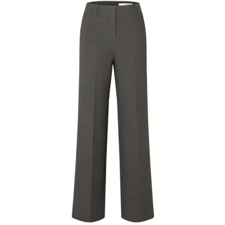 SELECTED FEMME Damen Slfrita Mw Wide Pant Dgm N Noos, Dark Grey Melange, 36W / 30L