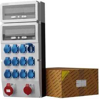 Doktorvolt Stromverteiler eXT 32A 16A 12x230V Baustromverteiler Doktorvolt DV-2308-D