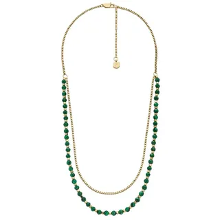 Fossil Bijoux Femme Collier Acier Inoxydable Or JA7246710, Length: 406mm+50mm, Width: 4mm, Acier inoxydable, Pas de gemme