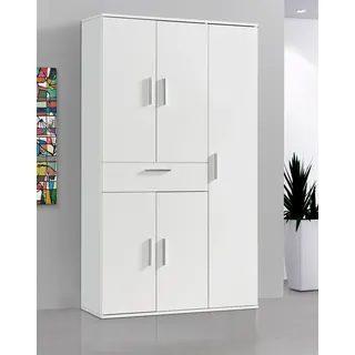 Procontour Mehrzweckschrank, Breite 96cm, mit Türen und Schublasten, weiß