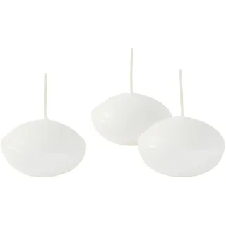 Cereria di Giorgio Risthò Schwimmkerzen, Wachs, Weiß, 4,5 x 4,5 x 2,5 cm, 20 Stück