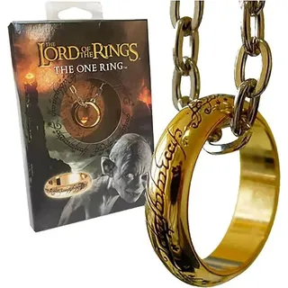 The Noble Collection Herr der Ringe Ring, Der Eine Ring: Vergoldet)