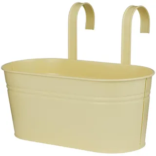 Butlers Hängetopf Zinc , Gelb , Metall , 14 cm , Dekoration, Blumen & Blumentöpfe, Übertöpfe