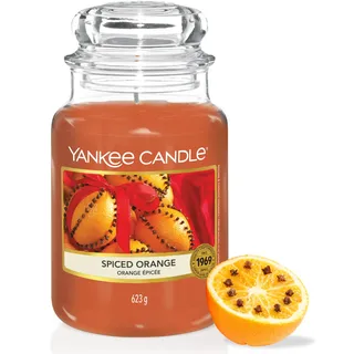 Yankee Candle Spiced Orange Duftkerze 623 g 17 cm orange