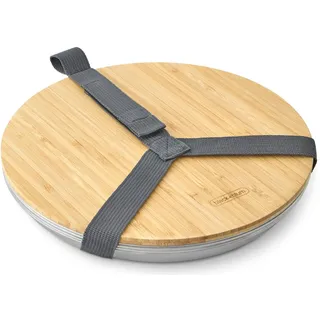 Black+Blum Edelstahl Teller-Set 25 cm schwarz/weiß 4er Set