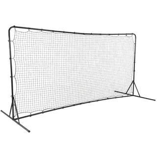 Costway Fubballtor Schwarz , Metall , 151x183x373 cm , Spielzeug, Sonstiges Spielzeug