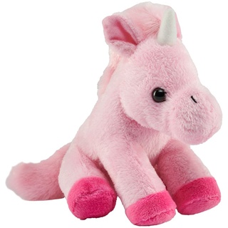 Wild Republic - Kuscheltier - Pocketkins Eco Einhorn Rosa Plüschtier, 12 cm, Plüschspielzeug, Hergestellt aus recycelten Materialien, Umweltfreundlich