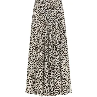 LASCANA Hosenrock Damen Beige/Schwarz/Weiß Bedruckt 38