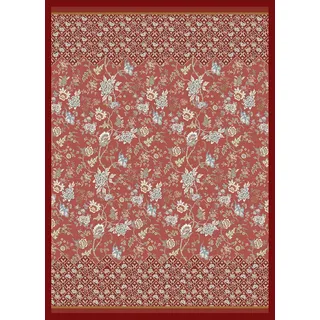 Bassetti Vicenza Plaid aus 100% Baumwolle in der Farbe Rot R1, Maße: 270x250 cm - 9326066
